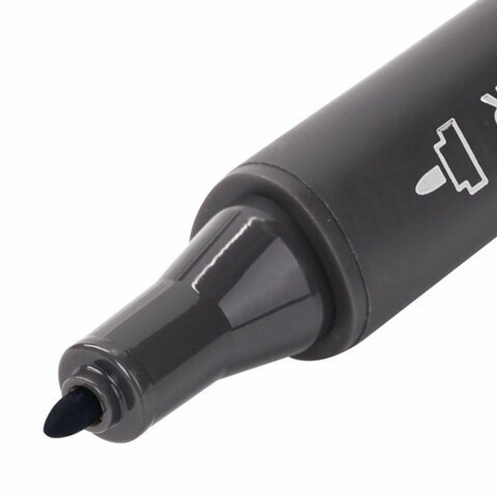 Маркер для скетчинга двусторонний 1 мм - 6 мм BRAUBERG ART CLASSIC, ТЕПЛЫЙ СЕРЫЙ 5 (WG05), 151794