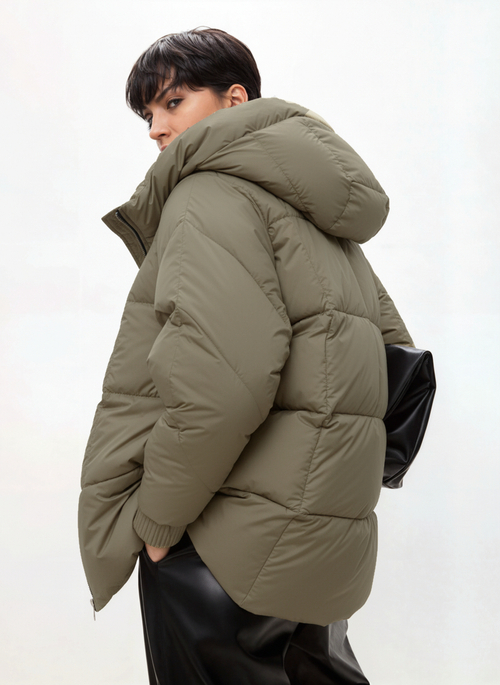 Комбинированный пуховик