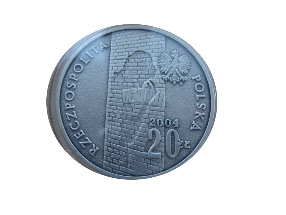 Польша 20 злотых 2004 Гетто в Лодзи Лодзинское гетто (1940-1944) Мировая война СЕРЕБРО