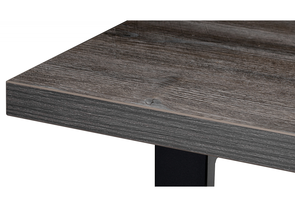 Стол деревянный Woodville Эльпатия 110 дуб рошелье, черный матовый