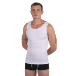 Мужская утягивающая майка (Размер: L) (Цвет: белый)