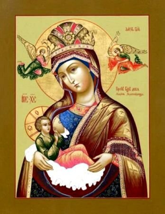 Млекопитательница (рукописная икона)