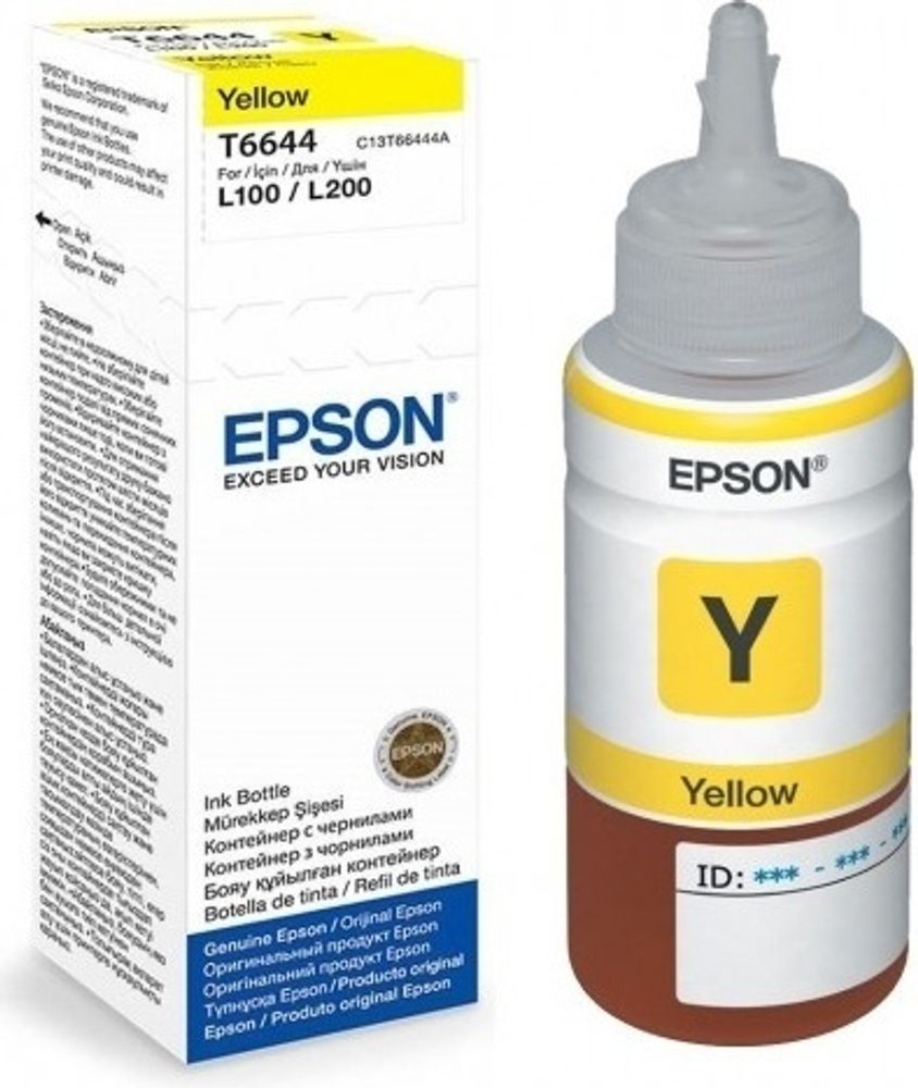 Картриджи Epson T6644 желтый