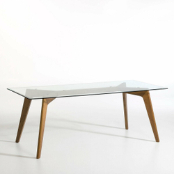 Дизайнерский стол STRIPE WOOD 150