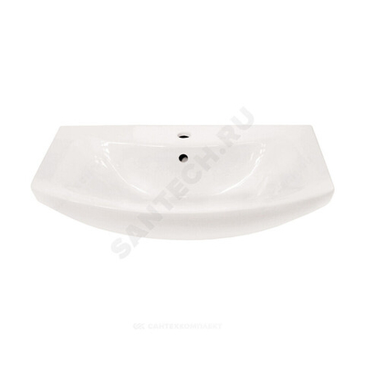 Умывальник мебельный Балтика 65 1 отверстие под смеситель по центру белый Santek 1.WH20.7.775