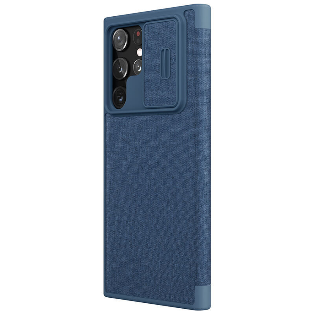 Чехол-книжка Nillkin Leather Qin Pro Cloth для Samsung Galaxy S22 Ultra