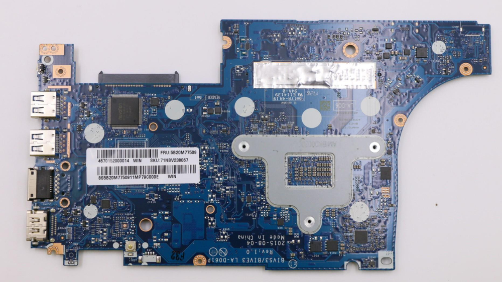 Материнская плата для ноутбука Lenovo E31-80 LA-D061P WIN Intel Core i3-6006U UMA APS FP (5B20M77509), оригинал
