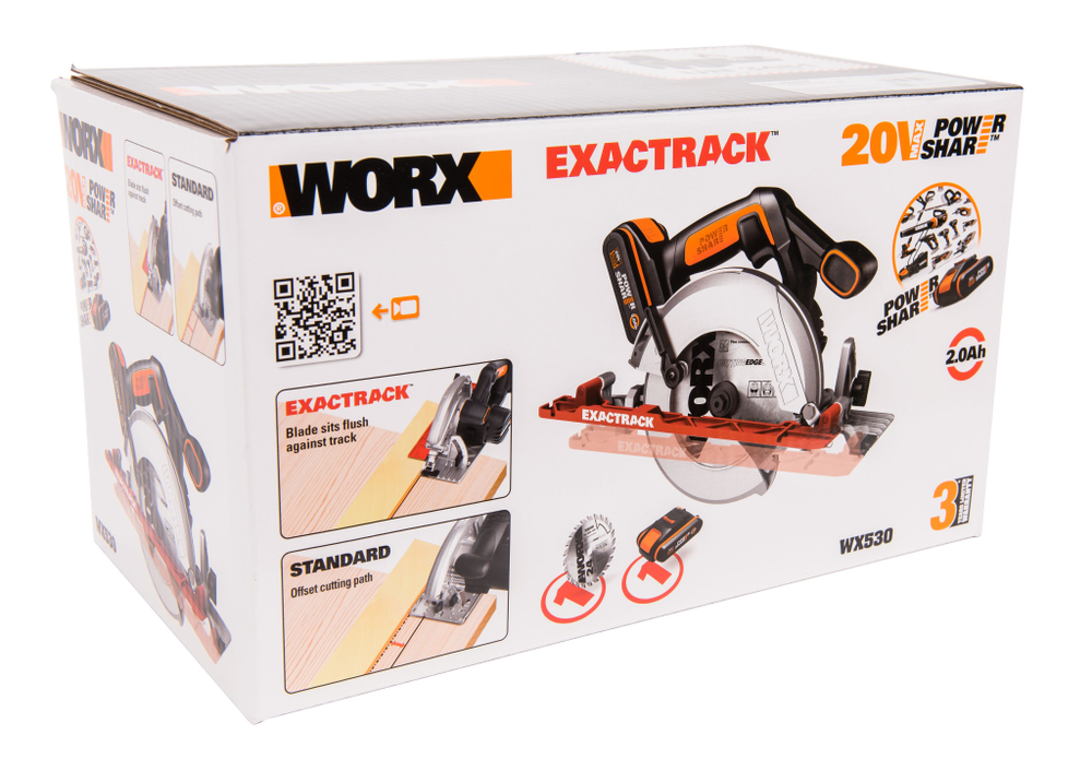 Дисковая пила аккумуляторная WORX WX530