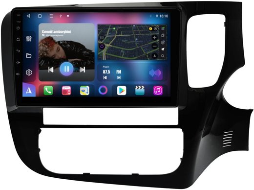 Магнитола Mitsubishi Outlander 3 2012-2021 (правый руль) - FarCar BM9-7263R9 монитор 9.5" QLED на Android 14, TS10, 4+32Гб, CarPlay, 4G SIM-слот