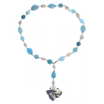 Колье цветокEster Bijoux Гортензия F393-S BW