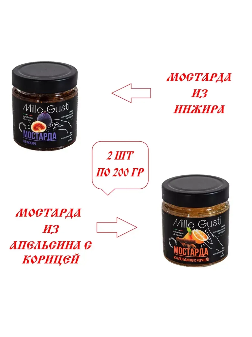 Соус Мостарда Апельсин с корицей и Инжир