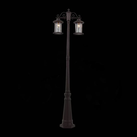 SL080.425.02 Светильник уличный наземный ST-Luce Темный кофе/Прозрачный, Темный кофе E27 2*100W LASTERO