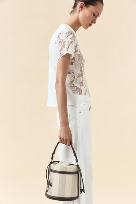 ZARA ХОЛЩОВАЯ ПАНАМА В ПОЛОСКУ, СВЕТЛО-БЕЖЕВЫЙ