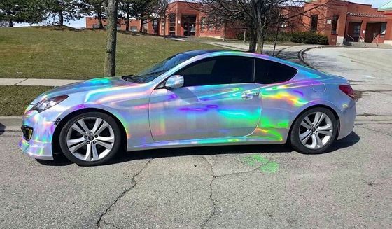 Плёнка «Лазерный Хром» (СЕРЕБРО) 1,52м*1м голографический