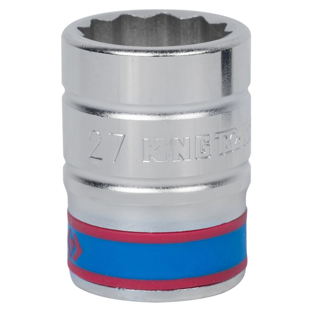 KING TONY (633027M) Головка торцевая стандартная двенадцатигранная 3/4", 27 мм