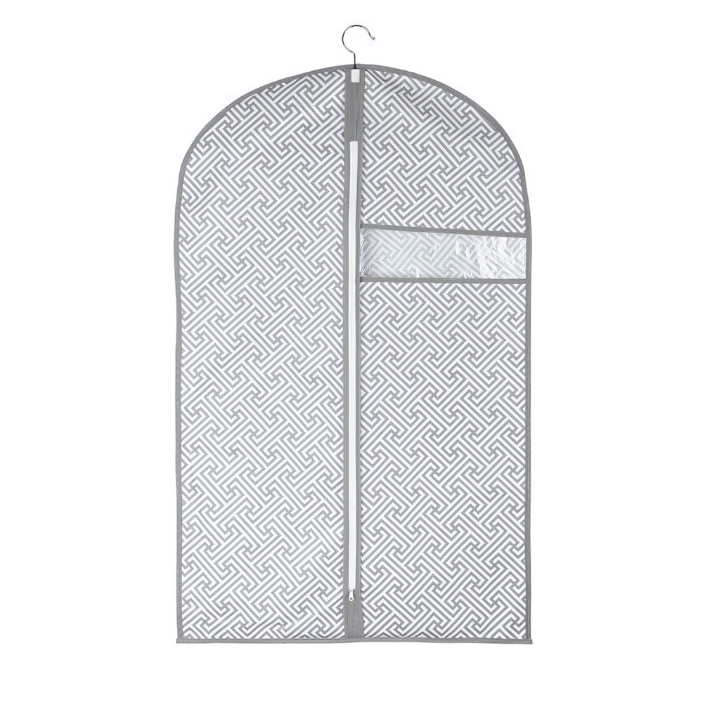 Чехол для одежды "Орнамент", Д1000 Ш600, серый
