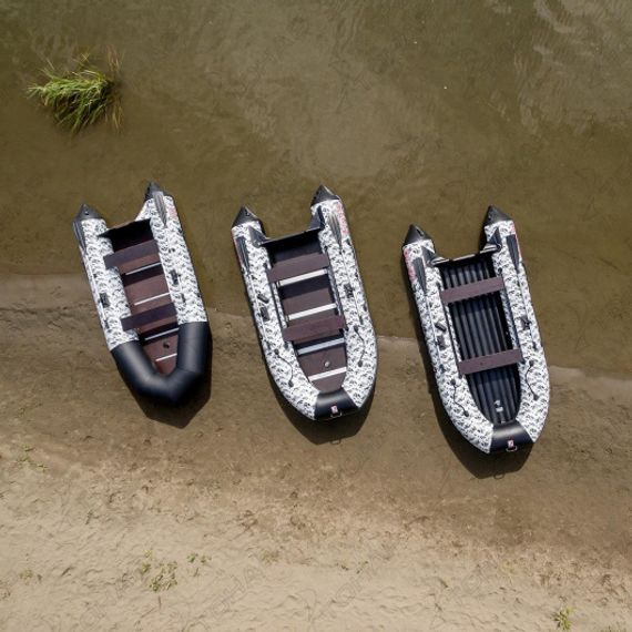 Лодка Тонар Алтай А360 (надувное дно) принт Рыбы