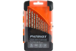 Набор сверл по металлу HSS (1.5-6.5 мм; 13 шт.) PATRIOT 815010104