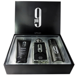 Afnan 9PM набор (edp 100 + sh/g 150 + deo 150) — парфюмерный подарочный набор для мужчин.