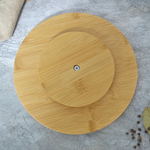 Блюдо сервировочное 20,5*2,2см вращающееся, бамбук