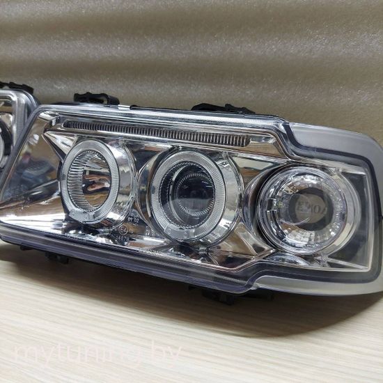 Передние фары ANGEL EYES CHROME для Audi 80 B4