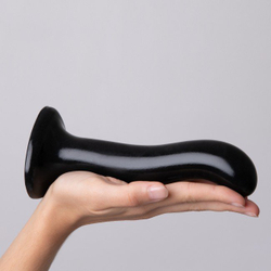 Изогнутый фаллоимитатор Strap-on-me DILDO POINT P&G S Small на присоске, черный