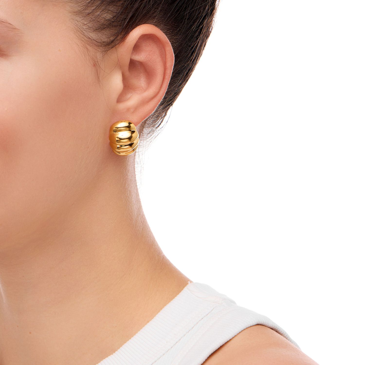 Серьги Gold Seashell Earrings