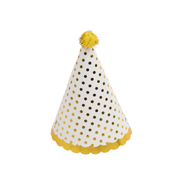 Колпак с помпоном "Точки" Золото