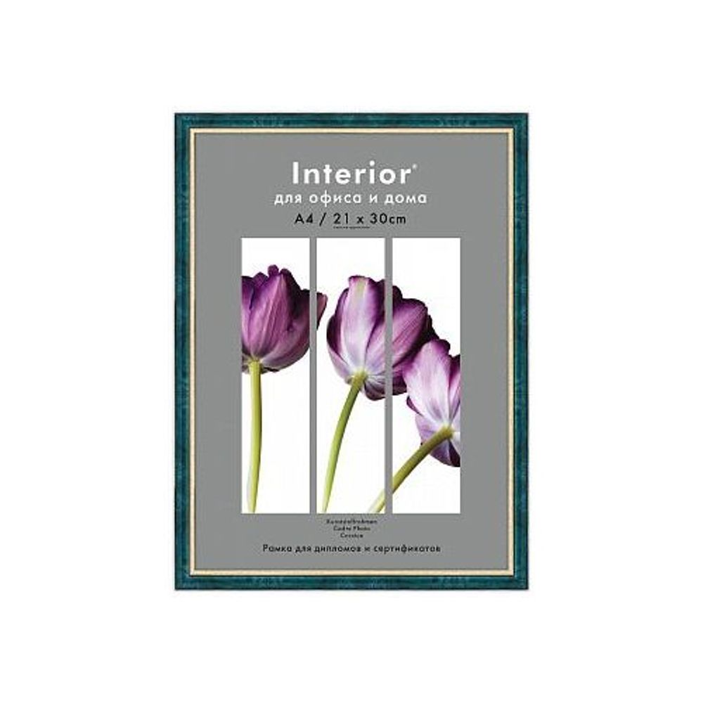 Фоторамка Interior Office 5 серия 590/15х21 матовое серебро пластиковая | Interior Office