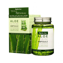 Farm Stay Aloe All-In One Ampoule ампульная сыворотка для лица с экстрактом алоэ