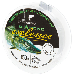 Леска монофильная Salmo Diamond EXELENCE FLUORO COATED Clear 150/020