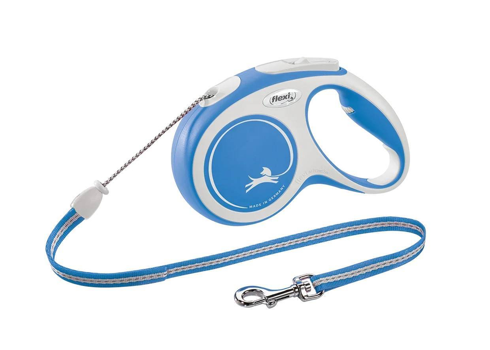 Поводок-рулетка Flexi New Comfort cord M 5m 20kg blue