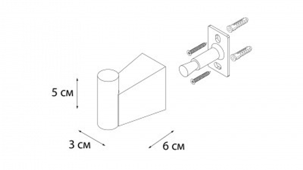 "TREND" Крючок одинарный Fixsen Trend, FX-97805