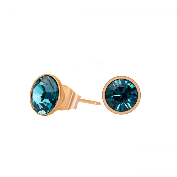 Серьги-пусеты Fiore Luna Indicolite SWE298 IN RG