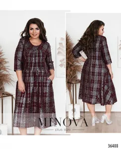 Платье 386-1-бордо Minova
