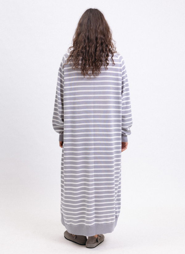 Кардиган удлиненный в полоску