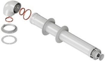 ROMMER RCA-6010-240900 Комплект дымохода СТАНДАРТ 60/100 - 900мм (Bosch, Buderus, Navien S/C/E, Baxi