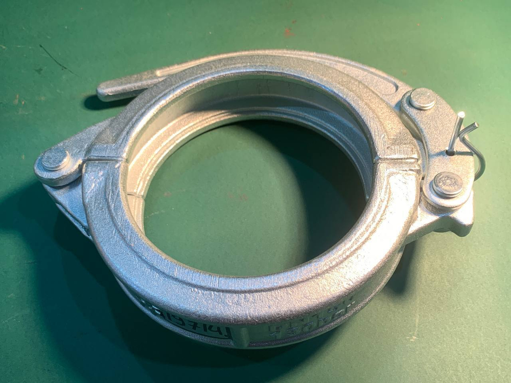 Хомут бетоновода DN150 (168 мм) рычажный (ширина фланца 17 мм)