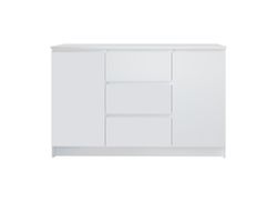 МС Мори Комод МК 1200.3 (МП/3) Белый, ДСВ-Мебель