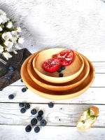 Набор деревянных сервировочных тарелок из кедра