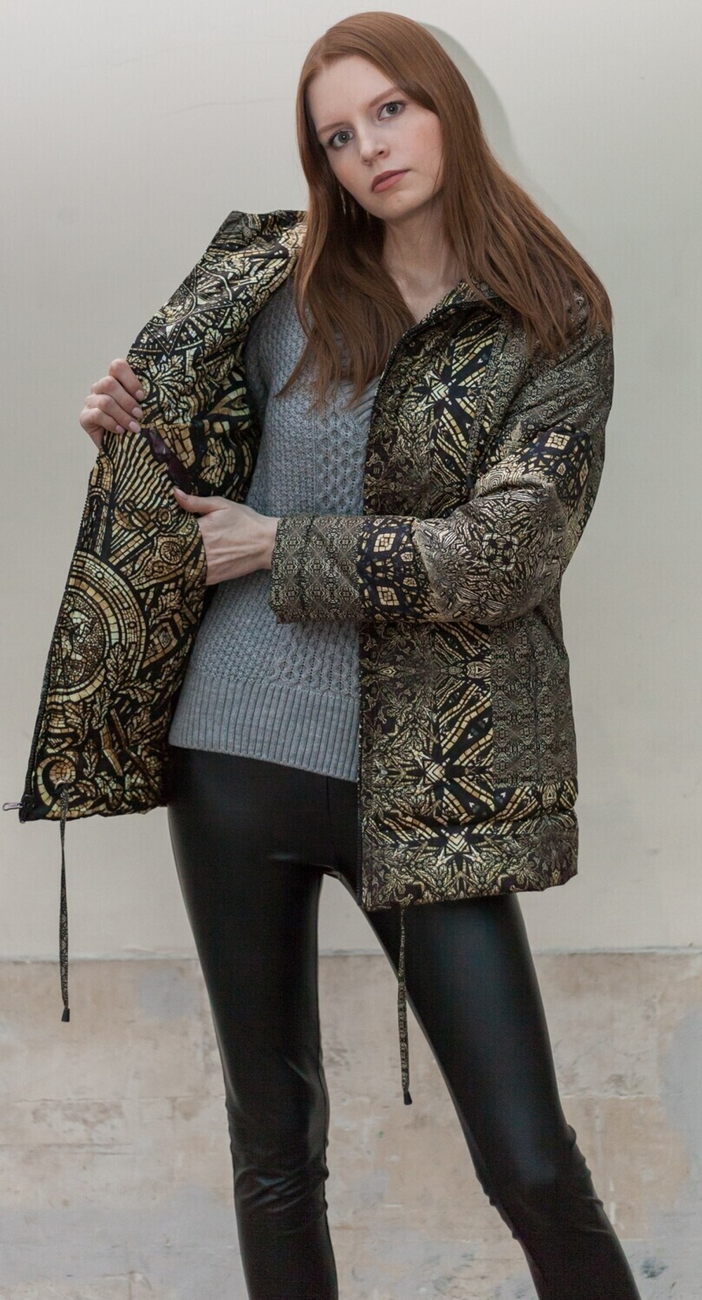 Куртка "Три Империи", по мотивам мозаик П. Корина в подземном вестибюле станции метро "Комсомольская"