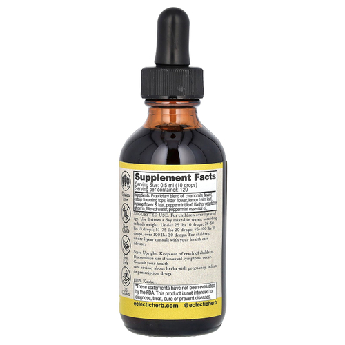 Eclectic Herb, Herb, детский травяной глицерит, успокаивающий тоник, 60 мл (2 жидк. унц.)