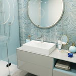 Раковина накладная на столешницу WAVE Trend 450*300*100 ш*г*в с отв под смеситель,белый,прямоуг