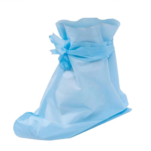 Бахилы хирургические ламинированные 45 см на завязках плотность 42г/м2 нестерильные Новисет