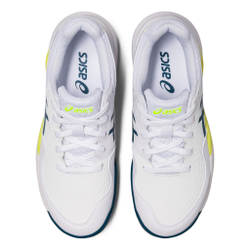 Детские теннисные кроссовки ASICS Gel-Resolution 9 GS All Court Shoe Kids - White, Petrol