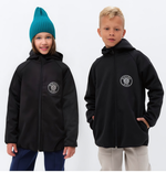 Бомбер (джемпер) с капюшоном детский MINAKU, цвет чёрный, р. 110 см 9836681