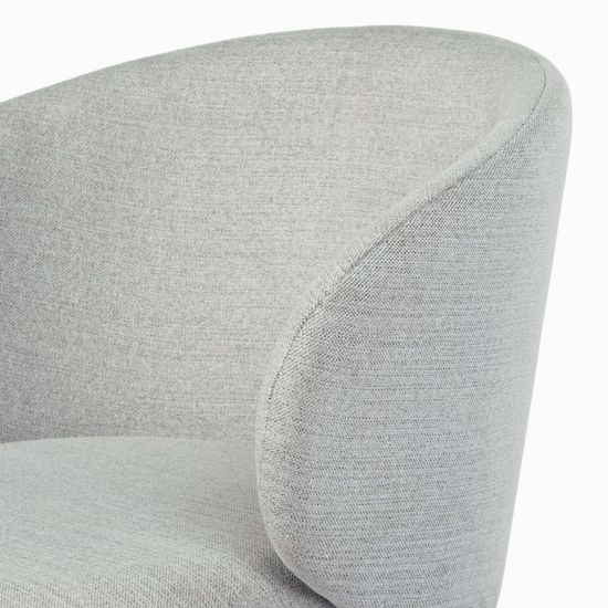 Стул Jhonas серая ткань, черные ножки