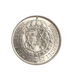 Монета Швеции 1 крона 1936 год Король Густав V