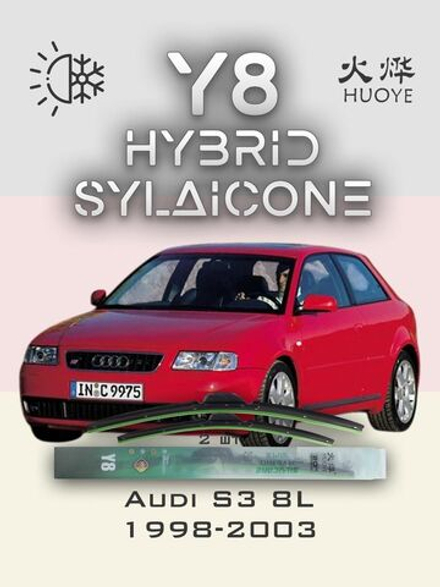 Щетки стеклоочистителя HUOYE Y8 525/475 мм на Audi S3 | Hook/J-Hook