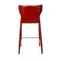 Стул полубарный Austin, кожа ретро-красный